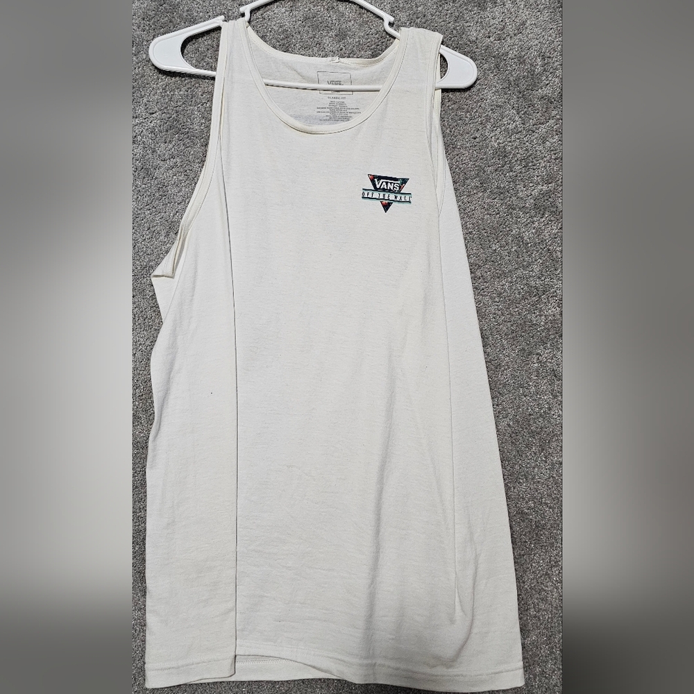 Vans White Tank Top Classic Style